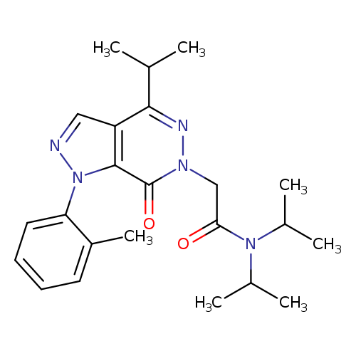 2-[1-(2-methylphenyl)-7-oxo-4-(propan-2-yl)-1H,6H,7H-pyrazolo[3,4-d]pyridazin-6-yl]-N,N-bis(propan-2-yl)acetamide