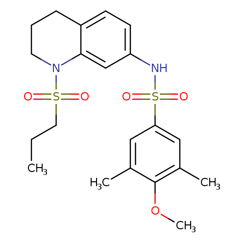 4-methoxy-3,5-dimethyl-N-[1-(propane-1-sulfonyl)-1,2,3,4-tetrahydroquinolin-7-yl]benzene-1-sulfonamide
