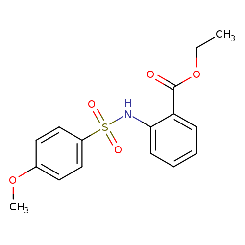 ethyl 2-{[(4-methoxyphenyl)sulfonyl]amino}benzoate