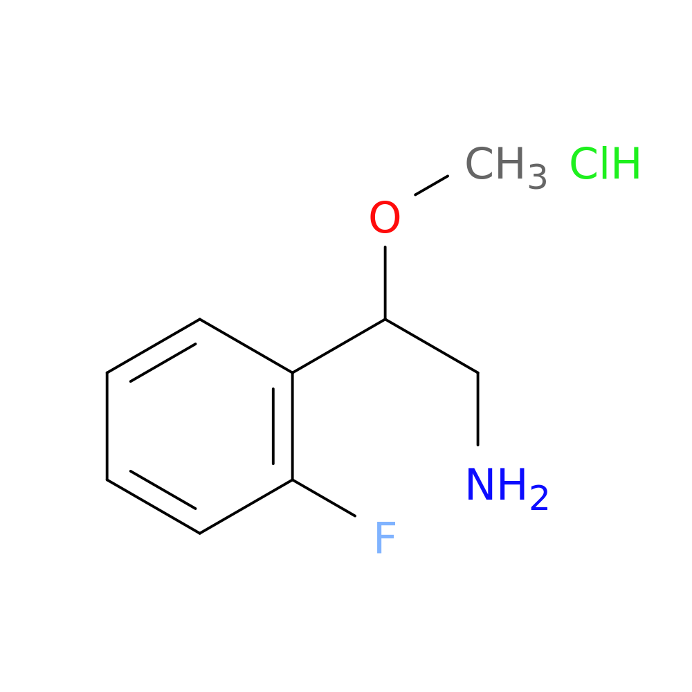 2-(2-fluorophenyl)-2-methoxyethan-1-amine hydrochloride