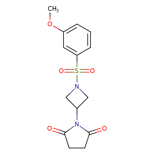 1-[1-(3-methoxybenzenesulfonyl)azetidin-3-yl]pyrrolidine-2,5-dione