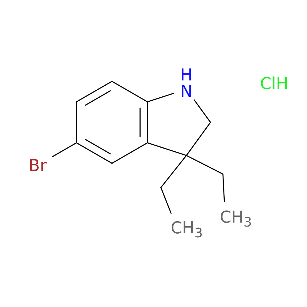 5-bromo-3,3-diethyl-2,3-dihydro-1H-indole hydrochloride