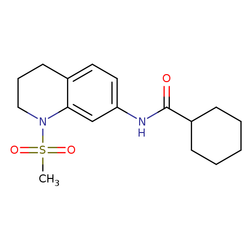 N-(1-methanesulfonyl-1,2,3,4-tetrahydroquinolin-7-yl)cyclohexanecarboxamide