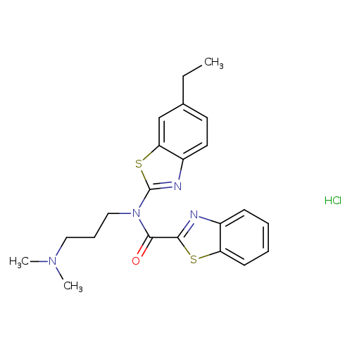 N-[3-(dimethylamino)propyl]-N-(6-ethyl-1,3-benzothiazol-2-yl)-1,3-benzothiazole-2-carboxamide hydrochloride