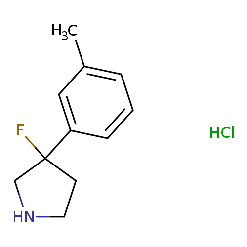 3-fluoro-3-(3-methylphenyl)pyrrolidine hydrochloride