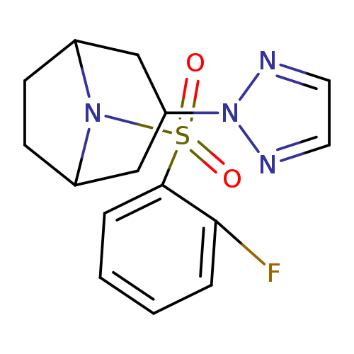 8-(2-fluorobenzenesulfonyl)-3-(2H-1,2,3-triazol-2-yl)-8-azabicyclo[3.2.1]octane
