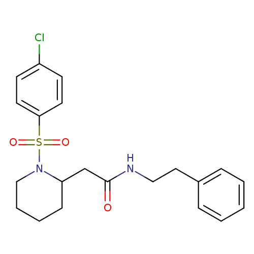 2-[1-(4-chlorobenzenesulfonyl)piperidin-2-yl]-N-(2-phenylethyl)acetamide