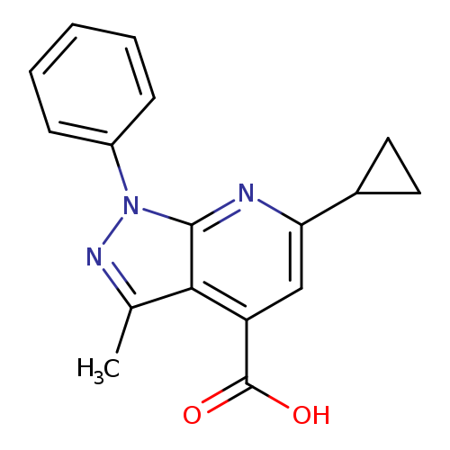 6-Cyclopropyl-3-methyl-1-phenyl-1H-pyrazolo[3,4-b]pyridine-4-carboxylic acid
