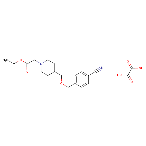ethyl 2-(4-{[(4-cyanophenyl)methoxy]methyl}piperidin-1-yl)acetate; oxalic acid