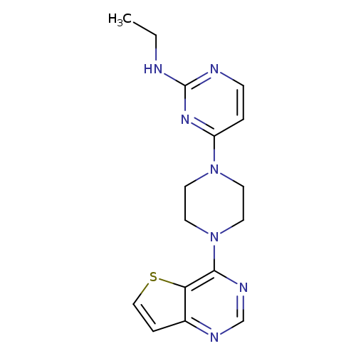 N-ethyl-4-(4-{thieno[3,2-d]pyrimidin-4-yl}piperazin-1-yl)pyrimidin-2-amine