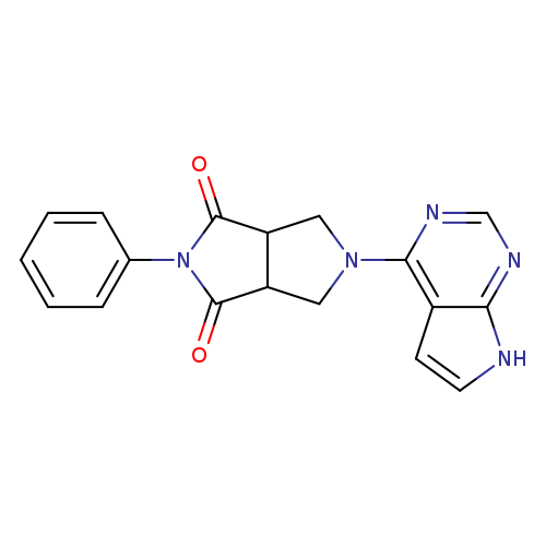 2-phenyl-5-{7H-pyrrolo[2,3-d]pyrimidin-4-yl}-octahydropyrrolo[3,4-c]pyrrole-1,3-dione