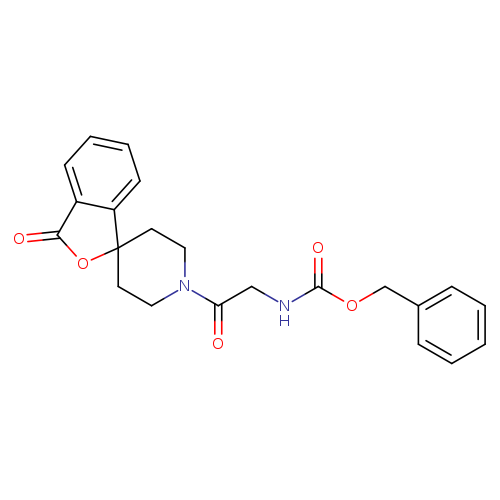 benzyl N-(2-oxo-2-{3-oxo-3H-spiro[2-benzofuran-1,4'-piperidine]-1'-yl}ethyl)carbamate