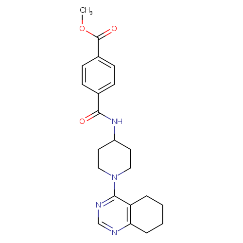 methyl 4-{[1-(5,6,7,8-tetrahydroquinazolin-4-yl)piperidin-4-yl]carbamoyl}benzoate