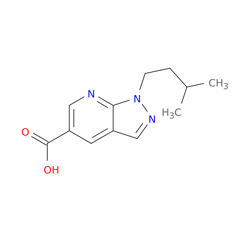 1-(3-methylbutyl)-1H-pyrazolo[3,4-b]pyridine-5-carboxylic acid