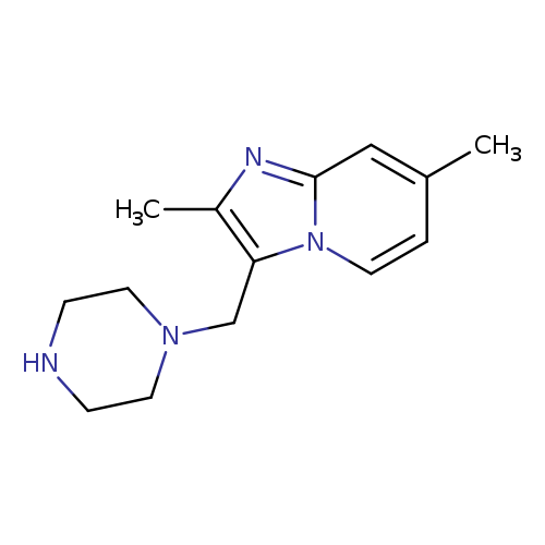 1-({2,7-dimethylimidazo[1,2-a]pyridin-3-yl}methyl)piperazine