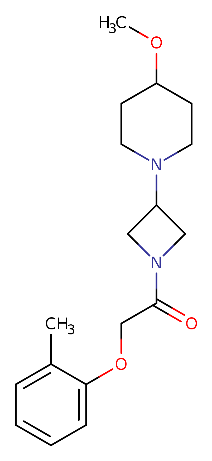 1-[3-(4-methoxypiperidin-1-yl)azetidin-1-yl]-2-(2-methylphenoxy)ethan-1-one