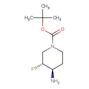 1-Piperidinecarboxylic acid, 4-amino-3-fluoro-, 1,1-dimethylethyl ester, (3R,4R)-