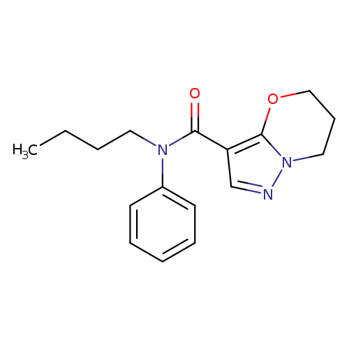 N-butyl-N-phenyl-5H,6H,7H-pyrazolo[3,2-b][1,3]oxazine-3-carboxamide