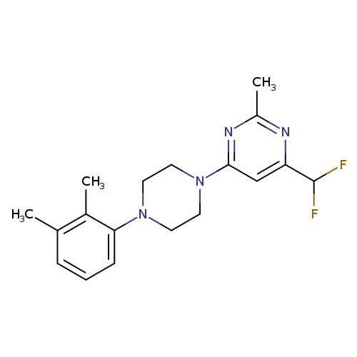 4-(difluoromethyl)-6-[4-(2,3-dimethylphenyl)piperazin-1-yl]-2-methylpyrimidine