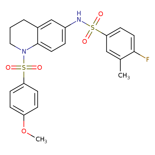 4-fluoro-N-[1-(4-methoxybenzenesulfonyl)-1,2,3,4-tetrahydroquinolin-6-yl]-3-methylbenzene-1-sulfonamide