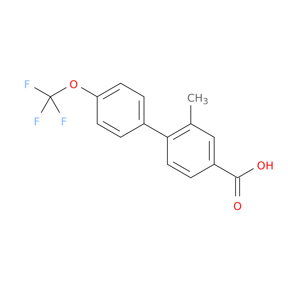 3-Methyl-4-(4-trifluoromethoxyphenyl)benzoic acid