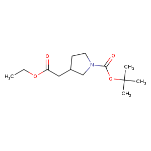 3-PYRROLIDINEACETIC ACID, 1-[(1,1-DIMETHYLETHOXY)CARBONYL]-, ETHYL ESTER