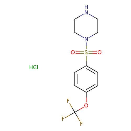 1-[4-(trifluoromethoxy)benzenesulfonyl]piperazine hydrochloride