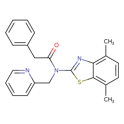 N-(4,7-dimethyl-1,3-benzothiazol-2-yl)-2-phenyl-N-[(pyridin-2-yl)methyl]acetamide