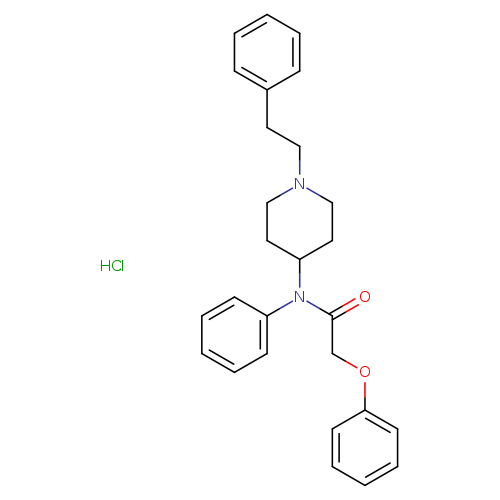 N-(1-phenethylpiperidin-4-yl)-2-phenoxy-N-phenylacetamide,monohydrochloride