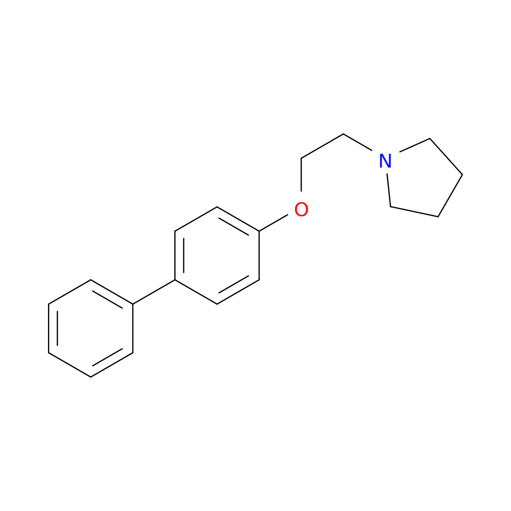 Pyrrolidine, 1-[2-([1,1'-biphenyl]-4-yloxy)ethyl]-
