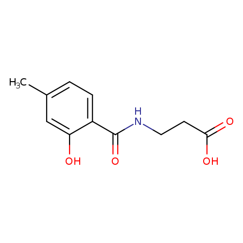 3-[(2-hydroxy-4-methylphenyl)formamido]propanoic acid