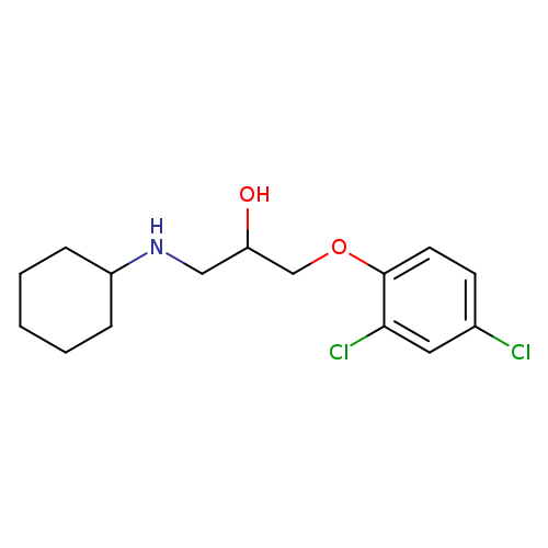 1-(cyclohexylamino)-3-(2,4-dichlorophenoxy)propan-2-ol