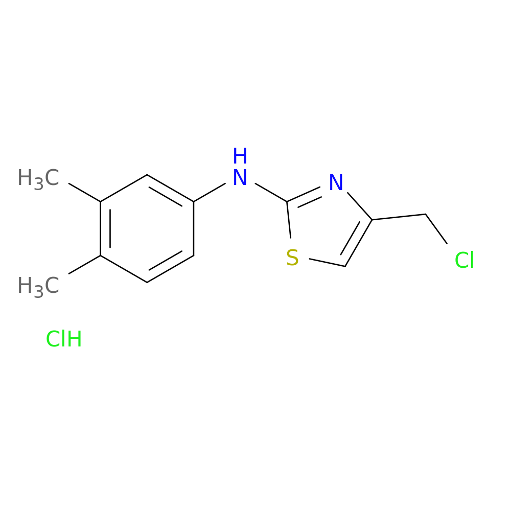 4-(Chloromethyl)-n-(3,4-dimethylphenyl)-1,3-thiazol-2-amine, HCl