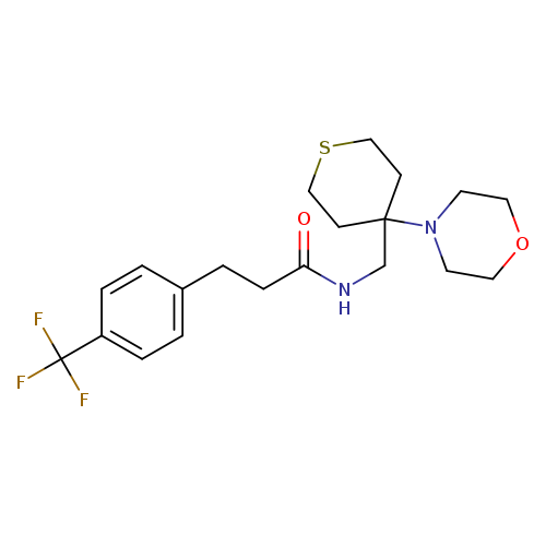 N-{[4-(morpholin-4-yl)thian-4-yl]methyl}-3-[4-(trifluoromethyl)phenyl]propanamide