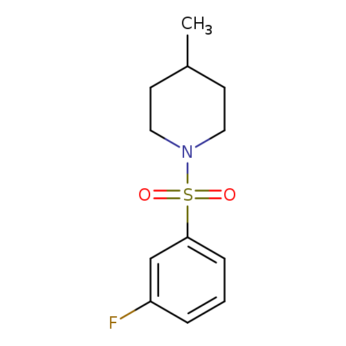 1-[(3-fluorophenyl)sulfonyl]-4-methylpiperidine