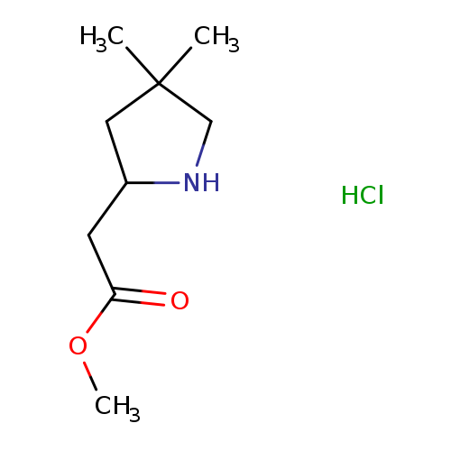 methyl 2-(4,4-dimethylpyrrolidin-2-yl)acetate hydrochloride