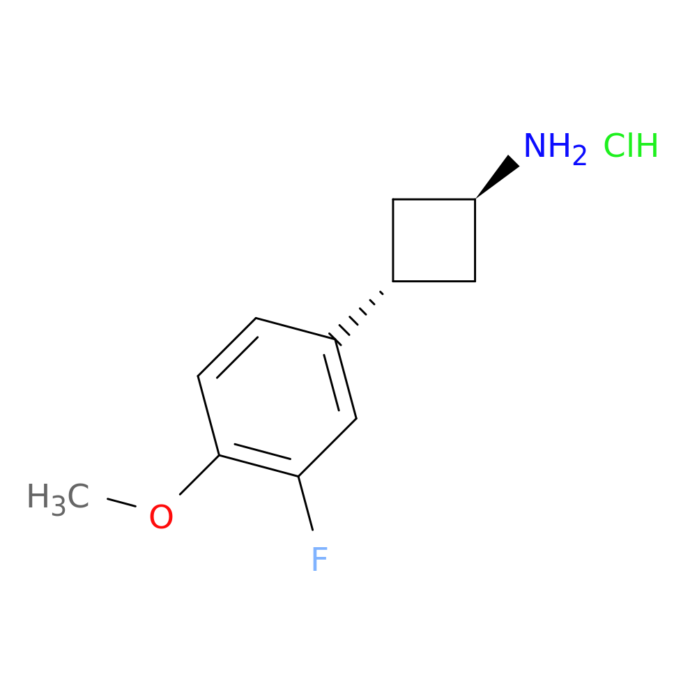 (1r,3r)-3-(3-fluoro-4-methoxyphenyl)cyclobutan-1-amine hydrochloride