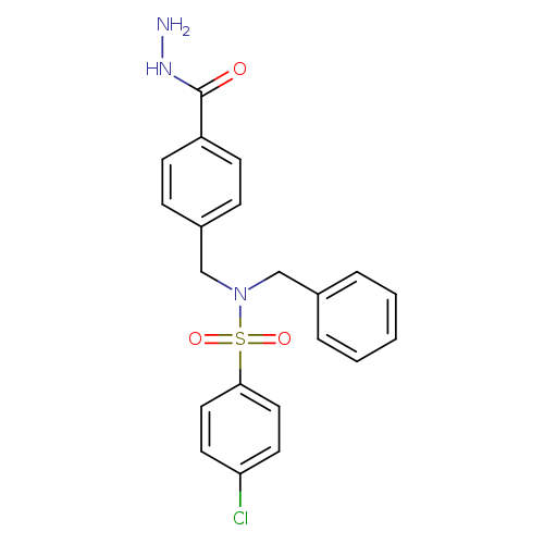N-benzyl-4-chloro-N-{[4-(hydrazinecarbonyl)phenyl]methyl}benzene-1-sulfonamide