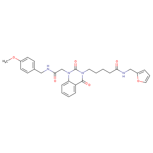 N-[(furan-2-yl)methyl]-5-[1-({[(4-methoxyphenyl)methyl]carbamoyl}methyl)-2,4-dioxo-1,2,3,4-tetrahydroquinazolin-3-yl]pentanamide