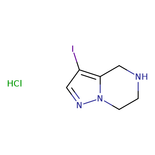3-iodo-4H,5H,6H,7H-pyrazolo[1,5-a]pyrazine hydrochloride