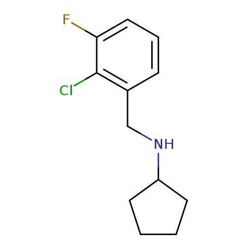 N-[(2-chloro-3-fluorophenyl)methyl]cyclopentanamine