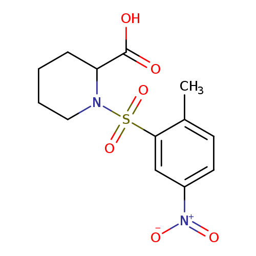 1-(2-methyl-5-nitrobenzenesulfonyl)piperidine-2-carboxylic acid