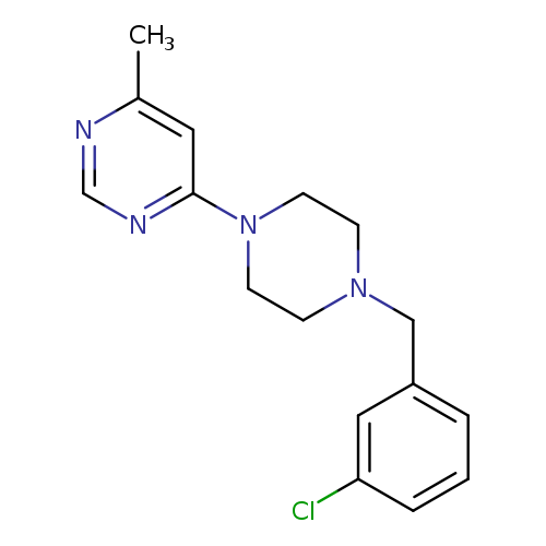 4-{4-[(3-chlorophenyl)methyl]piperazin-1-yl}-6-methylpyrimidine