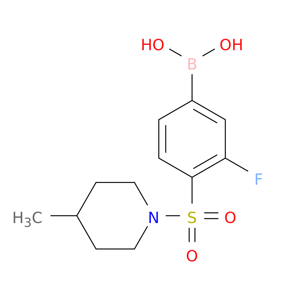 (3-FLUORO-4-((4-METHYLPIPERIDIN-1-YL)SULFONYL)PHENYL)BORONIC ACID