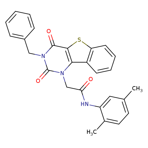 2-{5-benzyl-4,6-dioxo-8-thia-3,5-diazatricyclo[7.4.0.0^{2,7}]trideca-1(9),2(7),10,12-tetraen-3-yl}-N-(2,5-dimethylphenyl)acetamide