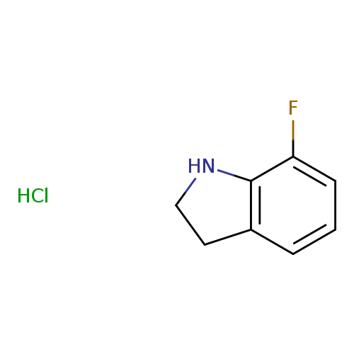 1H-Indole, 7-fluoro-2,3-dihydro-, hydrochloride (1:1)