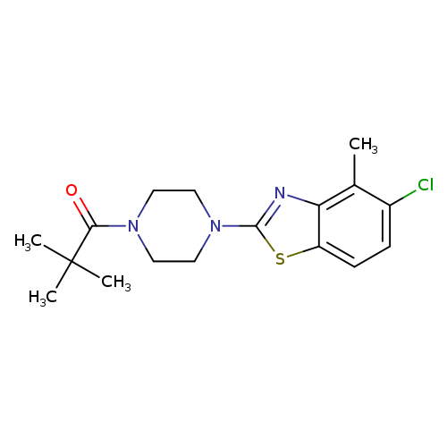1-[4-(5-chloro-4-methyl-1,3-benzothiazol-2-yl)piperazin-1-yl]-2,2-dimethylpropan-1-one
