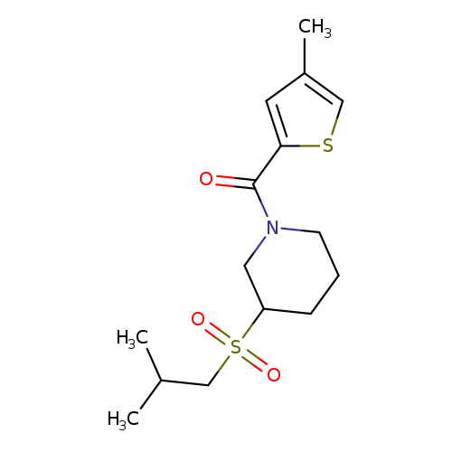 3-(2-methylpropanesulfonyl)-1-(4-methylthiophene-2-carbonyl)piperidine