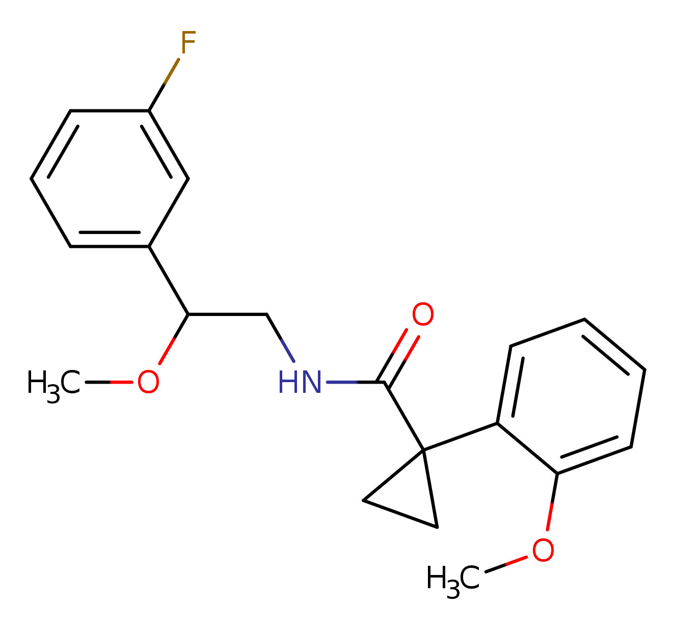 N-[2-(3-fluorophenyl)-2-methoxyethyl]-1-(2-methoxyphenyl)cyclopropane-1-carboxamide