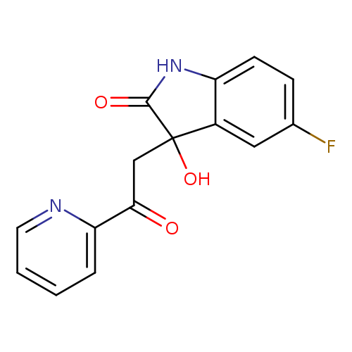 5-fluoro-3-hydroxy-3-[2-oxo-2-(pyridin-2-yl)ethyl]-1,3-dihydro-2H-indol-2-one